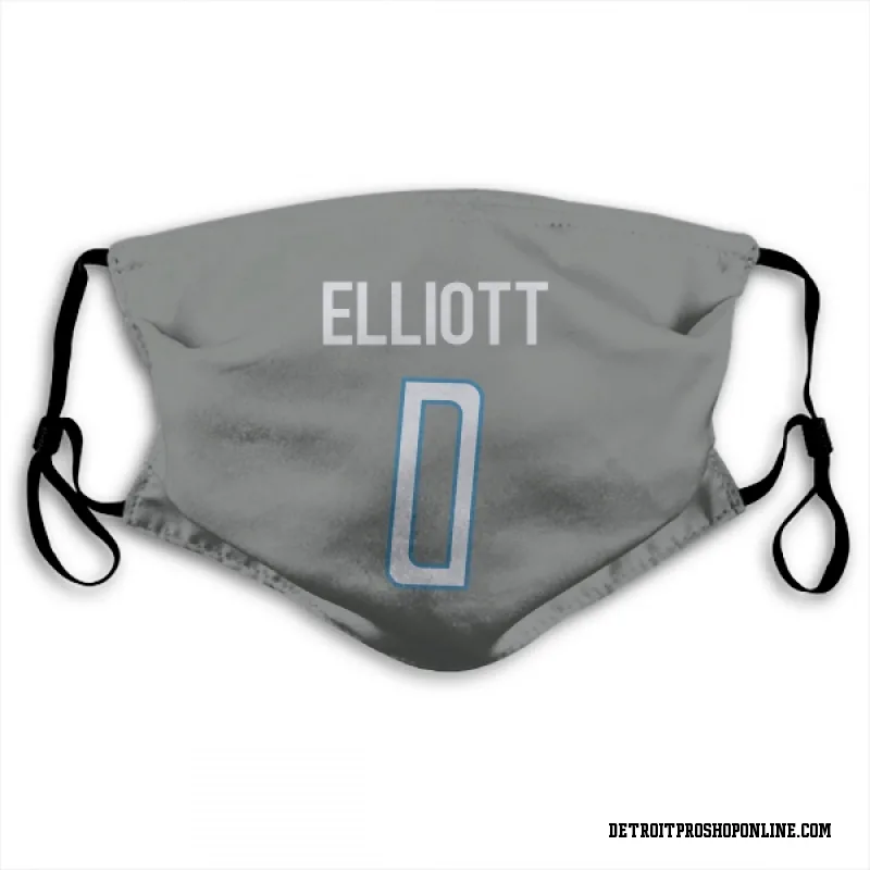 Detroit Lions  DeShon Elliott Steel Face Mask (With 2 Free PM2.5 Filters)